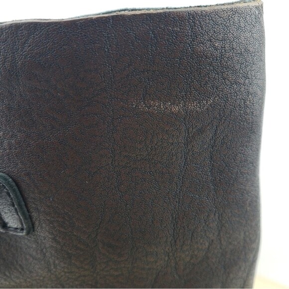 KORK EASE Boots Sz 8M Mid Calf Brown Leather Strappy Buckle Heeled Moto Western - Picture 8 of 12